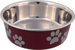 TRIXIE castron inox cu invelis din plastic cu model de labuţe (0.25 l / 12 cm) (25241)