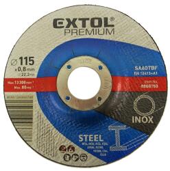 Extol vágókorong, acélhoz/inoxhoz; 125×0, 8×22, 2mm, max 12200 ford/perc (8808152) - sipibolt