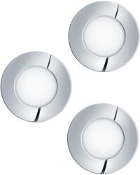 EGLO 98635 Fueva 1 fürdőszobai süllyesztett LED panel, IP44, króm, 1050 lm, 3000K melegfehér, beépített LED, 3x2, 8W, IP20, IP44 (98635)