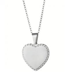 HARAHU Rustic Heart nyakék - Ezüst KP34227