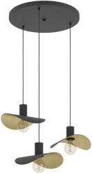 EGLO 390395 Saceda függeszték, fekete, E27 foglalattal, max. 3x40W, IP20 (390395)
