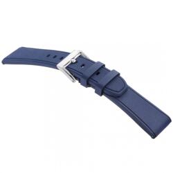 STAILER Premium Rubber kaucsuk óraszíj, kék 22/20 L - oraszij