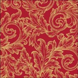 Ambiente Baroque Gold/Red papírszalvéta 33x33cm, 20db-os - szep-otthon