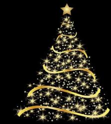 Ambiente Shining Tree black papírszalvéta 33x33cm, 20 db-os