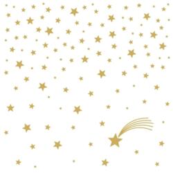 PPD Shooting Star White Gold papírszalvéta 33x33cm, 20 db-os