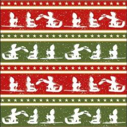 Ambiente Sleigh Ride papírszalvéta 33x33cm, 20 db-os