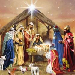 Ambiente Nativity Collage papírszalvéta 33x33 cm, 20 db-os