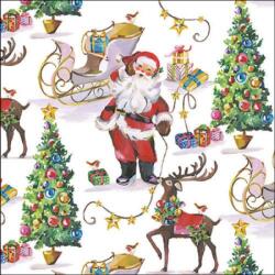 Ambiente Karácsonyi szalvéta 33x33cm, 20db-os - Laughing Santa