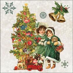 Ambiente Nostalgic Christmas papírszalvéta 33x33cm, 20db-os