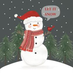 PPD Snowman in Grey papírszalvéta 33x33cm, 20db-os