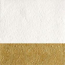Ambiente Elegance Dip Gold papírszalvéta 33x33 cm, 20 db-os