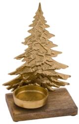 Óarany fém fenyő - mécsestartó