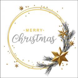 Ambiente Wishing Ring White papírszalvéta 33x33cm, 20db-os - szep-otthon