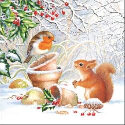 Ambiente Winter Picture papírszalvéta 33x33 cm, 20 db-os