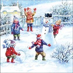 Ambiente Snowfun papírszalvéta 33x33cm, 20 db-os