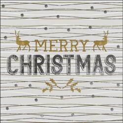 Ambiente Classy Christmas Grey papírszalvéta 33x33cm, 20db-os