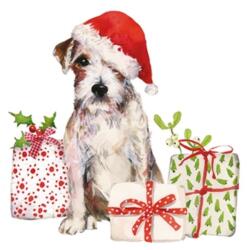 PPD Christmas Pup papírszalvéta 33x33cm, 20 db-os