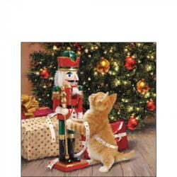 Ambiente Playing with nutcracker papírszalvéta 25x25cm, 20db-os