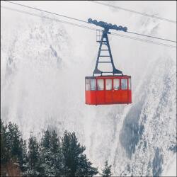 Ambiente Ski Gondola papírszalvéta 33x33cm, 20 db-os