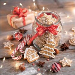 Ambiente Christmas cookies jar papírszalvéta 33x33cm, 20db-os