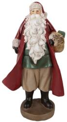 Clayre & Eef Mikulás kis kosárral - 23cm - Karácsonyi dekorációs figura