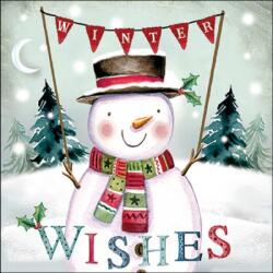 Ambiente Winter Wishes papírszalvéta 33x33cm, 20db-os - szep-otthon