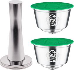 iCafilas 2 db tölthető kávékapszula Nescafé Dolce Gusto kávéfőzőkhöz (super créma kivitel) tamperrel (15022000)