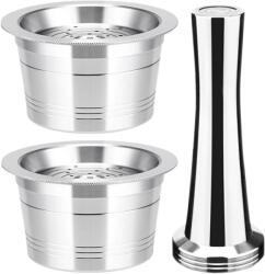 iCafilas 2 db tölthető kávékapszula Tchibo Cafissimo kávéfőzőkhöz tamperrel (16012004)