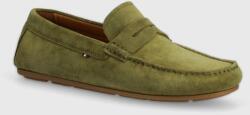 Tommy Hilfiger velúr mokaszin CASUAL SUEDE DRIVER zöld, férfi, FM0FM04998 - zöld Férfi 43