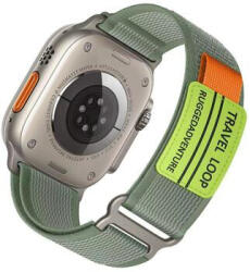 iprofix Nylon szíj Apple Watch (42 / 44 / 45 / 49 mm) - khaki (ipro-727419)