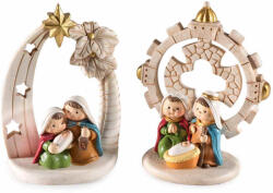 Decorer Set 2 figurine Nasterea Domnului polirasina multicolora 8x4x9.5 cm (A55.38.88)