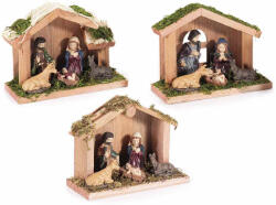 Decorer Set 3 decoratiuni religioase polirasina multicolora 12x5x9 cm (A55.38.68)