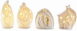 Decorer Set 4 decoratiuni Nasterea Domnului led 6x6x12.5 (A72.07.67)