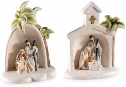 Decorer Set 2 figurine Nasterea Domnului polirasina multicolora 10x5x12 cm (A55.38.87)