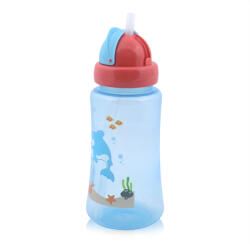 Lorelli Спортна бутилка със сламка Lorelli - 330 ml, Синя (10200930001)