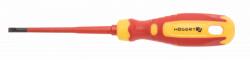 Högert Technik HT1S962 Szigetelt hornyos csavarhúzó 5, 5x125 mm, 1000 V, CrMo acél (HT1S962)