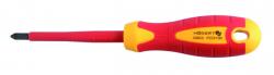 Högert Technik HT1S940 Szigetelt csavarhúzó PZ0 60 mm, 1000 V, S2 acél (HT1S940)