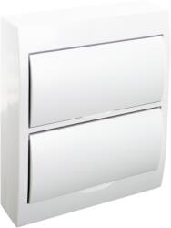 Tracon Electric Tracon EDFKN-12/2 Falon kívüli elosztódoboz, fehér ajtóval, N/PE sínnel 2×12 (24) modul, IP40, (H×W×D=325×270×98mm) (EDFKN-12/2)