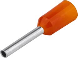 Tracon Electric Tracon E020 Szigetelt (PA6.6) érvéghüvely, ónozott elektr. réz, narancs 0, 5mm2, L=14mm (E020)