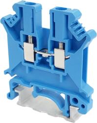 Tracon Electric Tracon TSKA2, 5-K Nullavezető ipari sorozatkapocs, csavaros, sínre, kék 0, 2-2, 5mm2, 800VAC, 32A (TSKA2,5-K)
