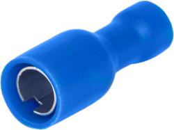 Tracon Electric Tracon KHA4 Szigetelt hengeres csatlakozó aljzat, elektrolitréz, kék 2, 5mm2, (d1=2, 1mm, d2=5mm), PVC (KHA4)