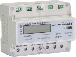 TRACON Tracon TVOF37MOD LCD kijelzésű fogyasztásmérő, közvetlen, MODBUS, 3F, 7 modul 400VAC / 10(100)A (TVOF37MOD)