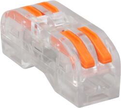Tracon Electric Tracon OVOTT22 Csavar nélküli vezetékösszekötő, toldó, nyitható, átlátszó 0, 5-4mm2, 32A, 400VAC 2P (OVOTT22)