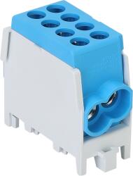Tracon Electric Tracon FLECU-25-25-2K Főáramköri leágazó kapocs, sínre szerelhető, kék 2.5-25mm2, max. 1000VAC/DC, max. 101A (FLECU-25-25-2K)