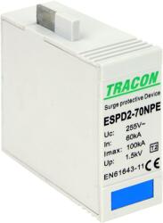 Tracon Electric Tracon ESPD2-70NPEO T2 AC típusú túlfeszültség levezető betét 70 NPE Uc: 275/255V, In: 40kA, Imax: 70kA, Up: 1, 7/1, 5kV (ESPD2-70NPEO)