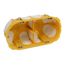 KOPOS KoposKPL 64-50/2LD NA süllyesztett gipszkarton doboz 2-es, 49mm mély, sárga (KPL 64-50/2LD_NA)