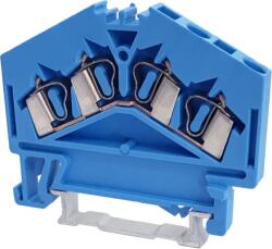 Tracon Electric Tracon TSKC2, 5/4D-K Nullavezető ipari sorozatkapocs, rugós, sínre, kék 800V 24A 0.08-2.5 mm2 4P (TSKC2,5/4D-K)