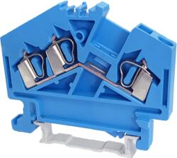 Tracon Electric Tracon TSKC2, 5/3D-K Nullavezető ipari sorozatkapocs, rugós, sínre, kék 800V 24A 0.08-2.5 mm2 3P (TSKC2,5/3D-K)