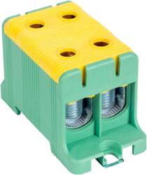 Tracon Electric Tracon FLEAL-95/2ZS Főáramköri leágazó kapocs, sínre/felületre, zöld/sárga 16-95mm2, max. 1000VAC/1500VDC, max. 245A (FLEAL-95/2ZS)