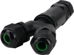 Tracon Electric Tracon CST4-Y Tömítőszelencés kábeltoldó, Y-elágazó 0.5-4 mm2, IP68, PC+PA6.6, 5P, 450VAC, 24A (CST4-Y)